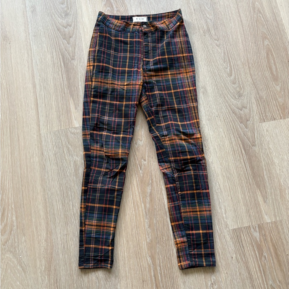 Free People Plaid Dress Pant